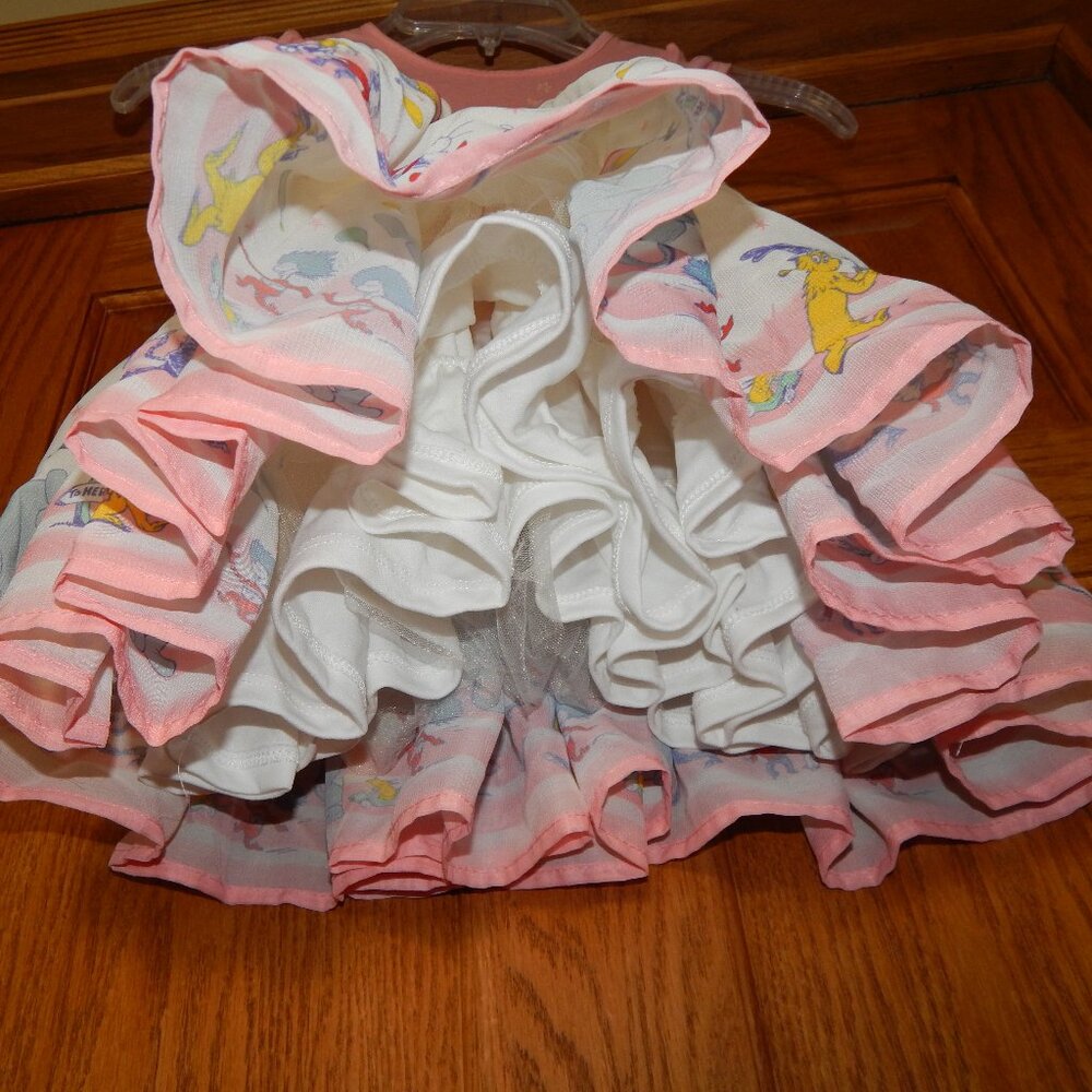Dr. Seuss Imagine Where You Can Go Pink Tutu Dress Toddler Girls Size 2T - Picture 4 of 5